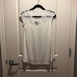 Maternity—Pinkblush lace top